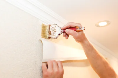 Pose de papier peint à Busséol — revêtements muraux et toiles de verre